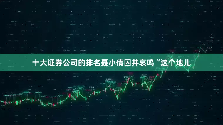十大证券公司的排名聂小倩囚井哀鸣“这个地儿